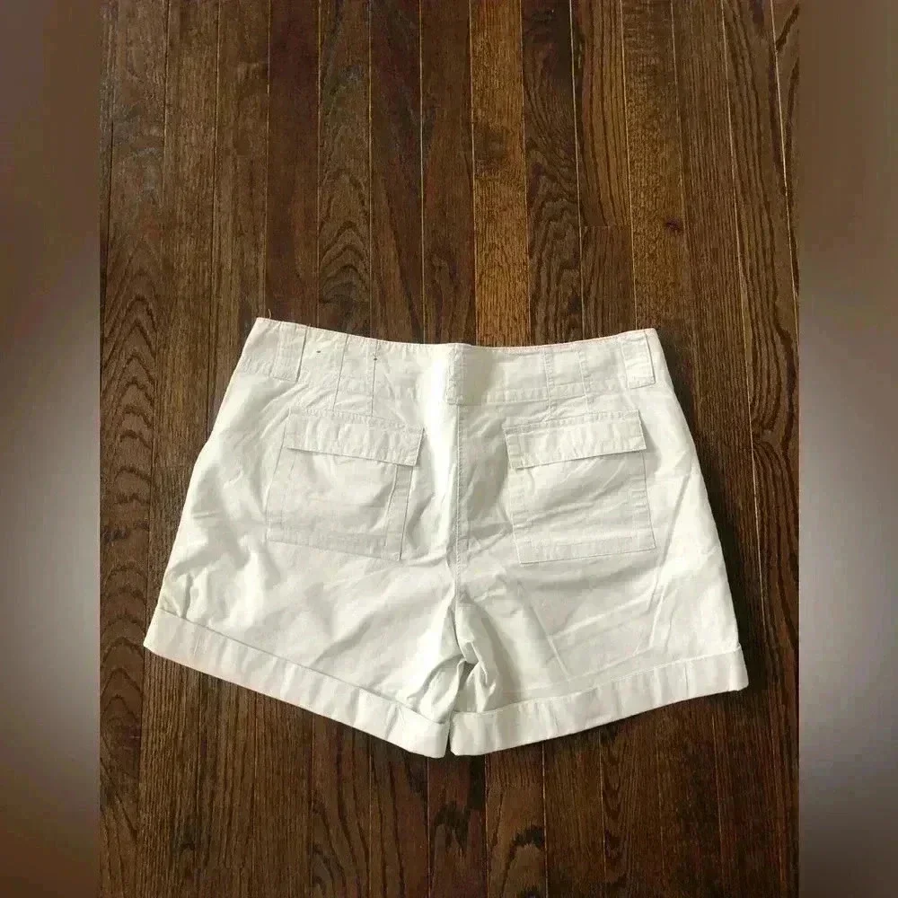 Ann Taylor Women’s 10 Signature Cream 5.5" Inseam Cotton Shorts - EUC - Picture 7 of 9